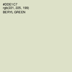 #DDE1C7 - Beryl Green Color Image